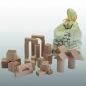 Preview: Kaufen Baustein Buche-Vollholz Natur Holz Holzprodukt Kinderspielzeug