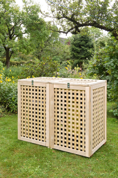 Bremer Mülltonnenbox -Standard Natur- 120 l / Doppel