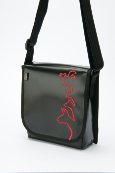 kaufen lkw planen tasche s schwarz rote stadtmusikanten silhouette bremen designertasche umhängetasche arbeitstasche handtasche handtaschen bremer tasche behindertenwerkstatt martinshof