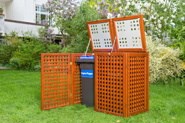 Kaufen Mülltonnenbox Premium Verkleidung Tonne Umkleidung Mülleimer Sichtschutz Grundstück Haus Garten Mülltonnenhäuser Abfall Unterstand Carport Bremen