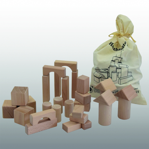 Kaufen Baustein Buche-Vollholz Natur Holz Holzprodukt Kinderspielzeug