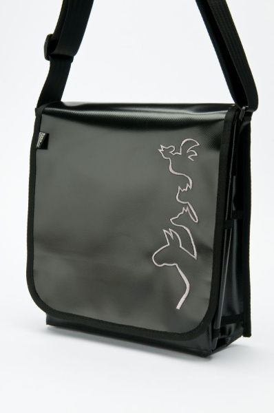 kaufen lkw planen-tasche m schwarz graue stadtmusikanten silhouette designertasche umhängetasche arbeitstasche handtasche handtaschen bremer tasche behindertenwerkstatt martinshof
